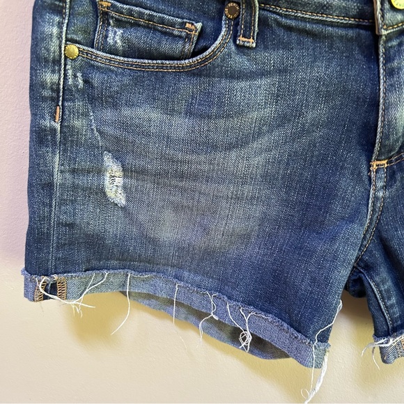 Paige ~ Jimmy Jimmy Distressed Cuffed LUCA Denim Shorts in size 26 - Picture 3 of 7